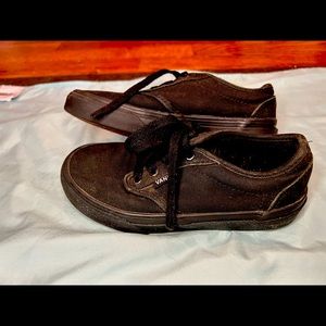 Black Low Top Kids Vans